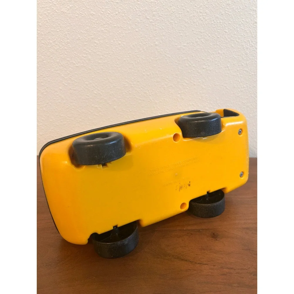 Vintage‎ 1980s Little Tikes Yellow School Bus Toy with Movable Stop Sign